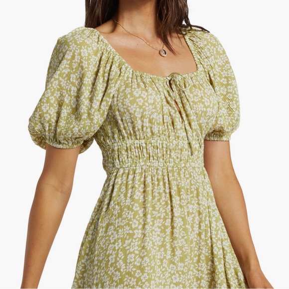 Billabong Cabana Puff Sleeve Dress NWT! - Picture 6 of 6